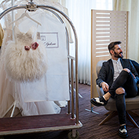 Predrag Djuknić na sajmu venčanica u Madridu